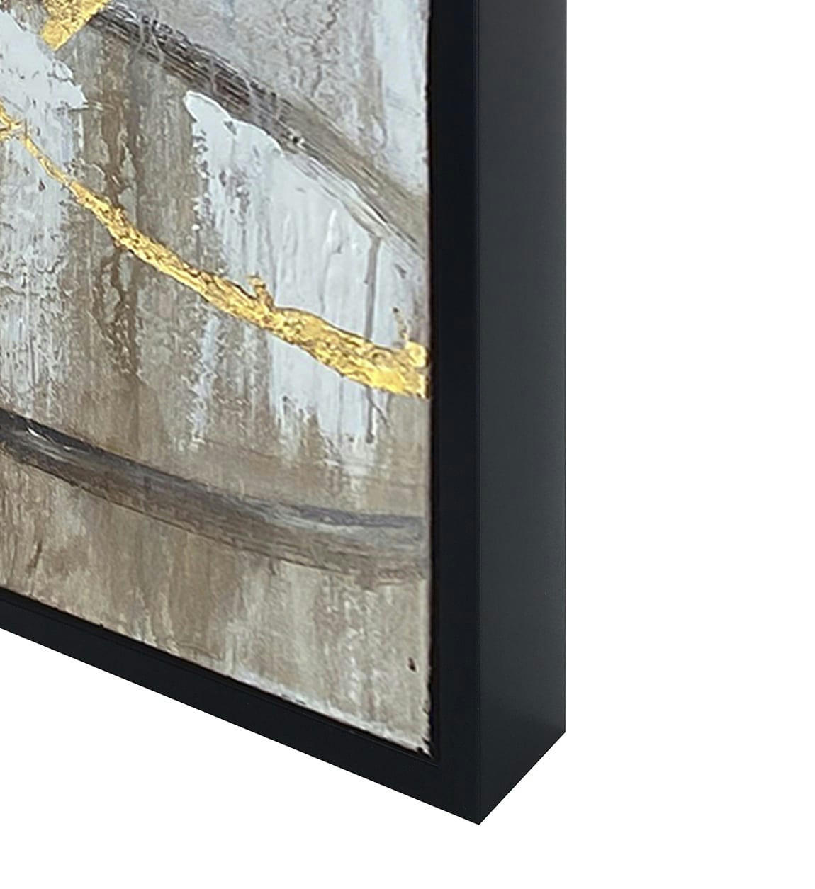 BERNA - Tableau à l'huile en bois bleue, 100x150 cm