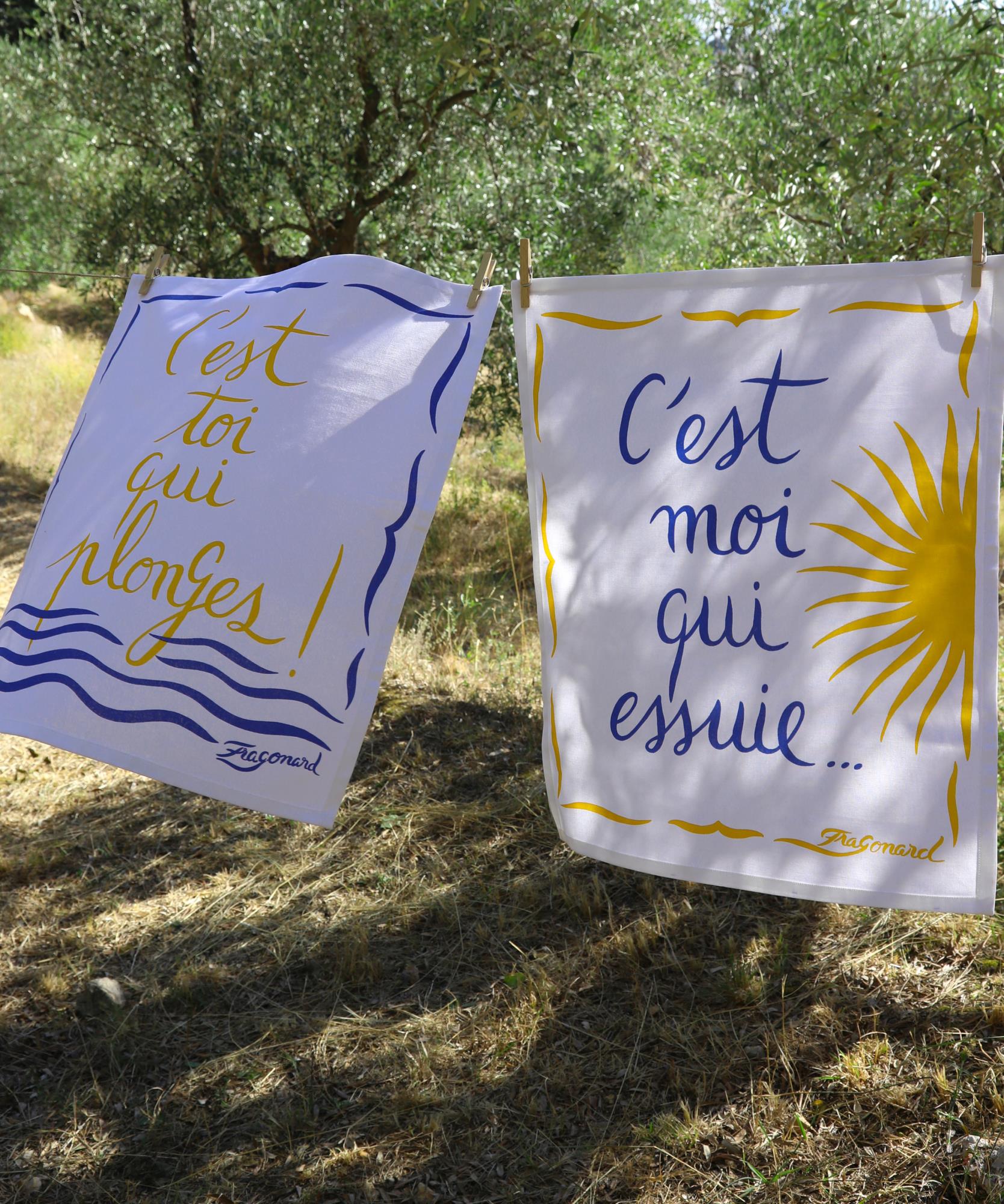 Lot de 2 Torchons La Plonge - 100% coton