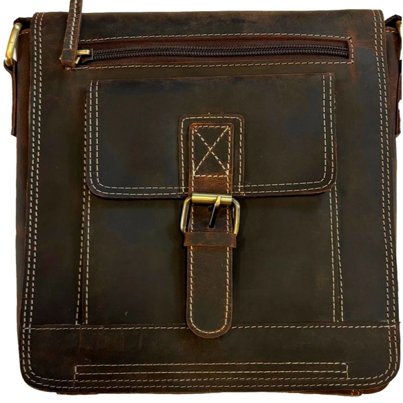Tasche »Sling Bag Stich«, Sling Bag Stich, BxHxT: 70 x 260 x 250 cm, Büffelleder