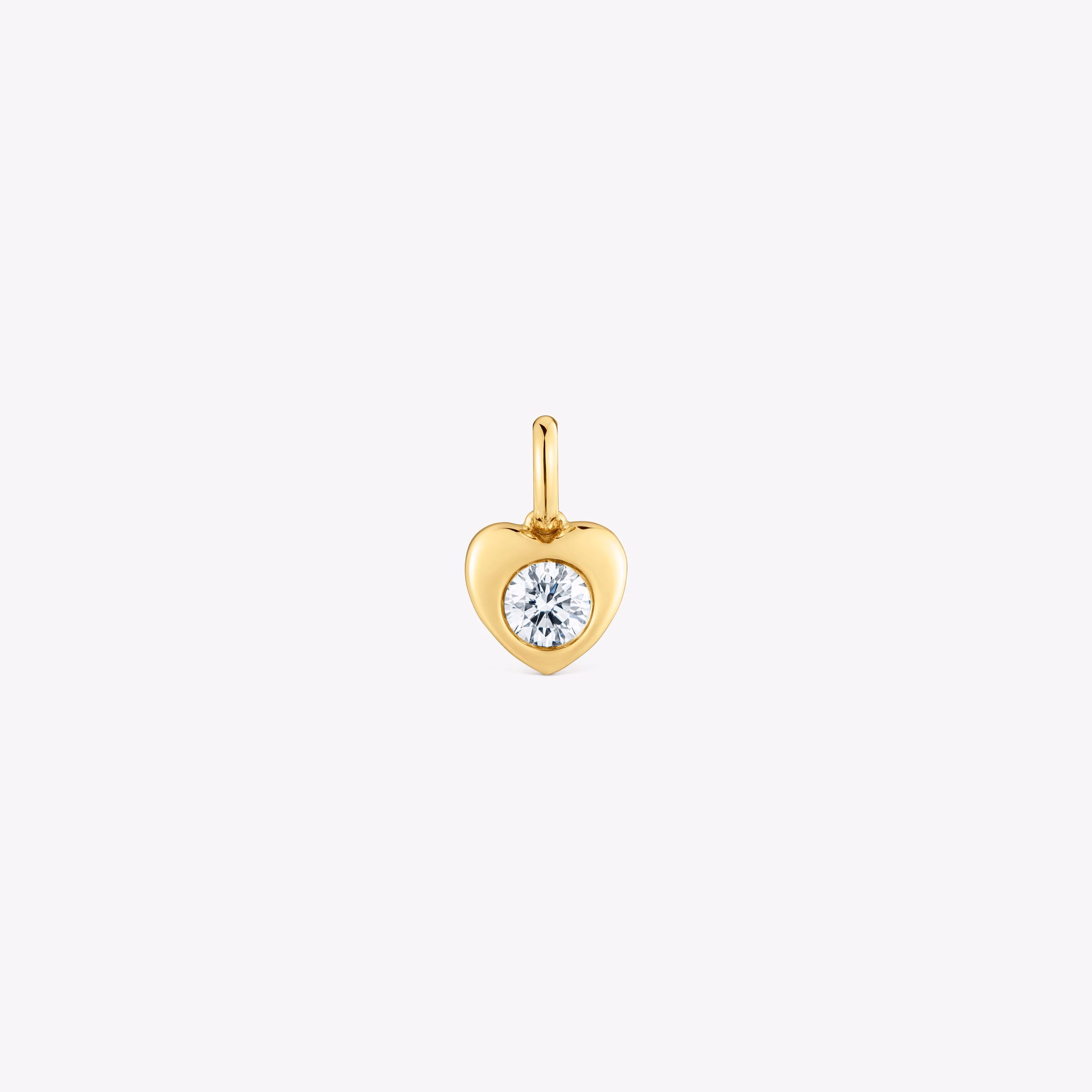 Colgante corazón de oro con diamante creado en laboratorio TOUS Lili