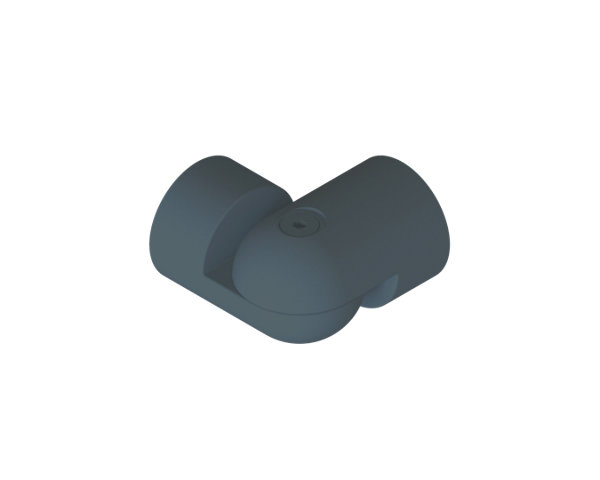 Kit de fixation d'angle anthracite ral 7018