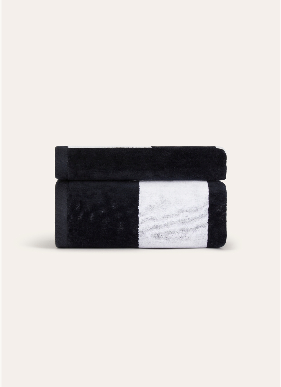 SERVIETTE DE TOILETTE NOIR/BLANC