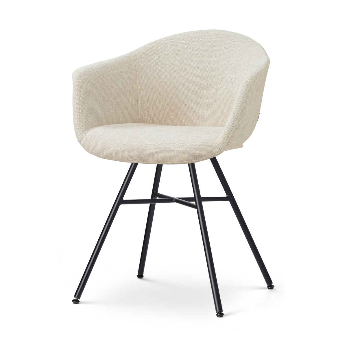 Nolon Noa-Otis Eetkamerstoel Cottonbeige - Zwart Onderstel