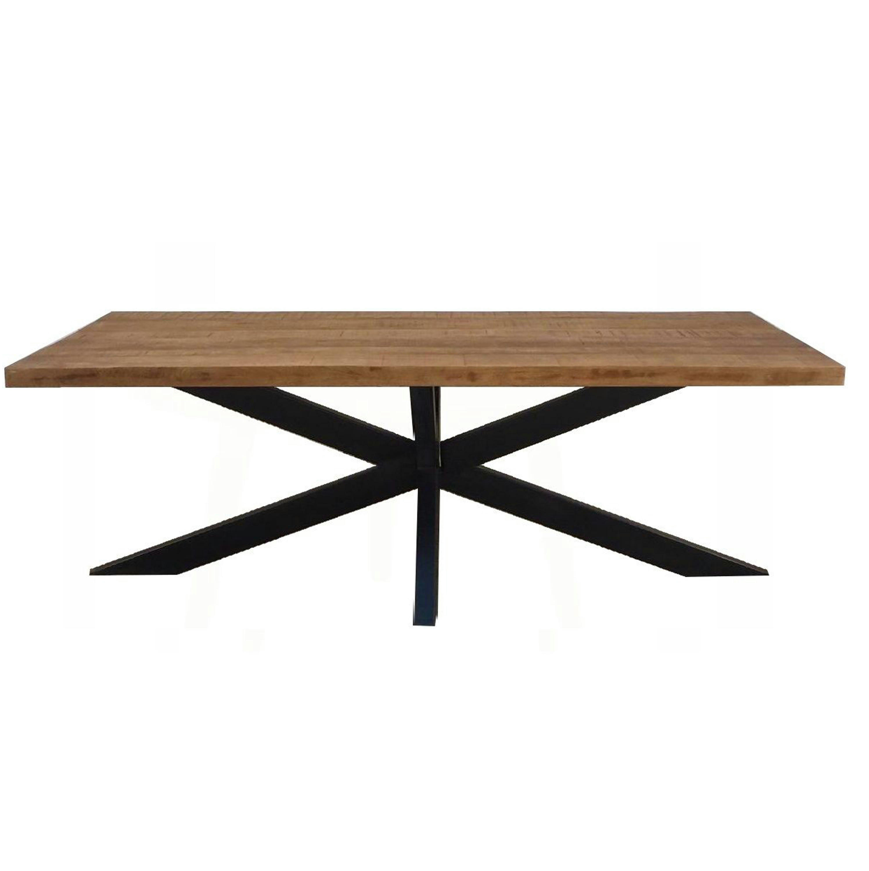 MANAUS - MANAUS-Table à manger 10/12 personnes L220, Manguier massif et spider