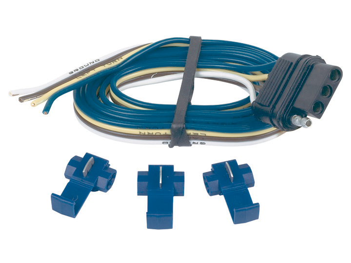 Hopkins Towing Solution 4 Wire Flat Car End with 3 Splices, 48-in