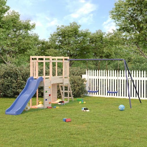 NNEVL Outdoor Playset Solid Wood Pine