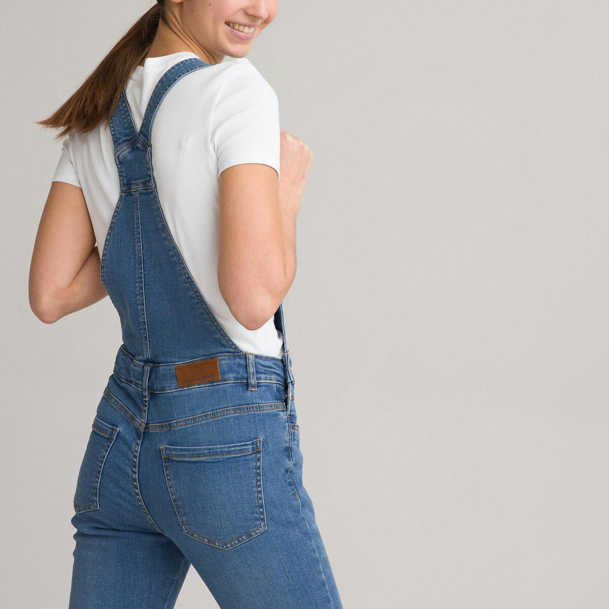 Salopette en jean coupe skinny