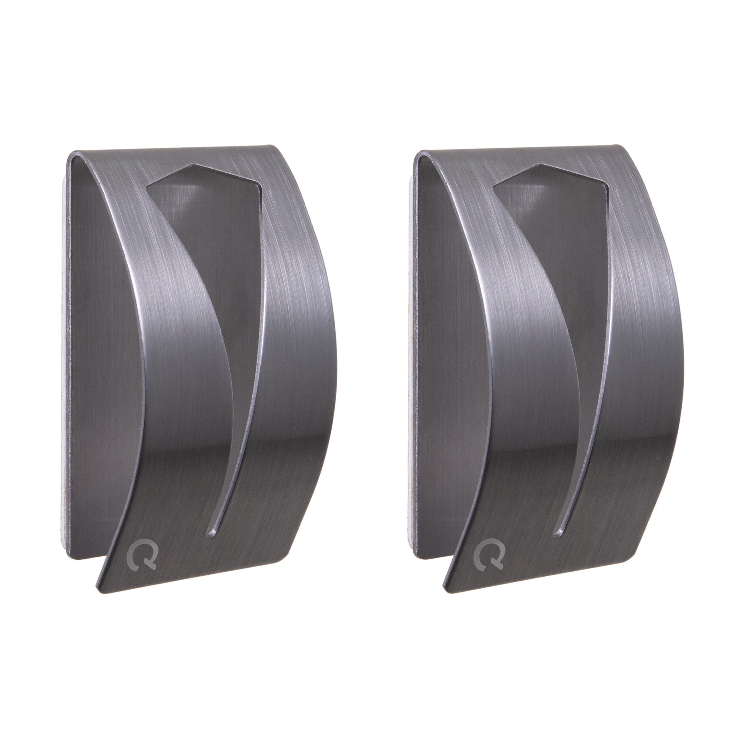 QUVIO Handdoekenhouder zelfklevend RVS - set van 2