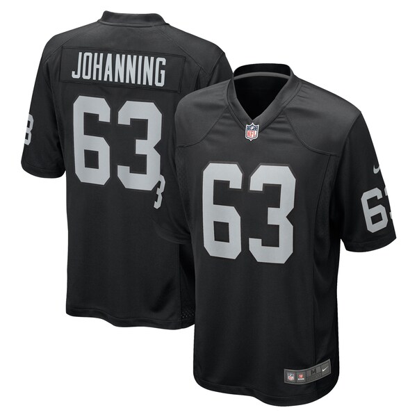 Jake Johanning Las Vegas Raiders Nike Team Game Jersey -  Black
