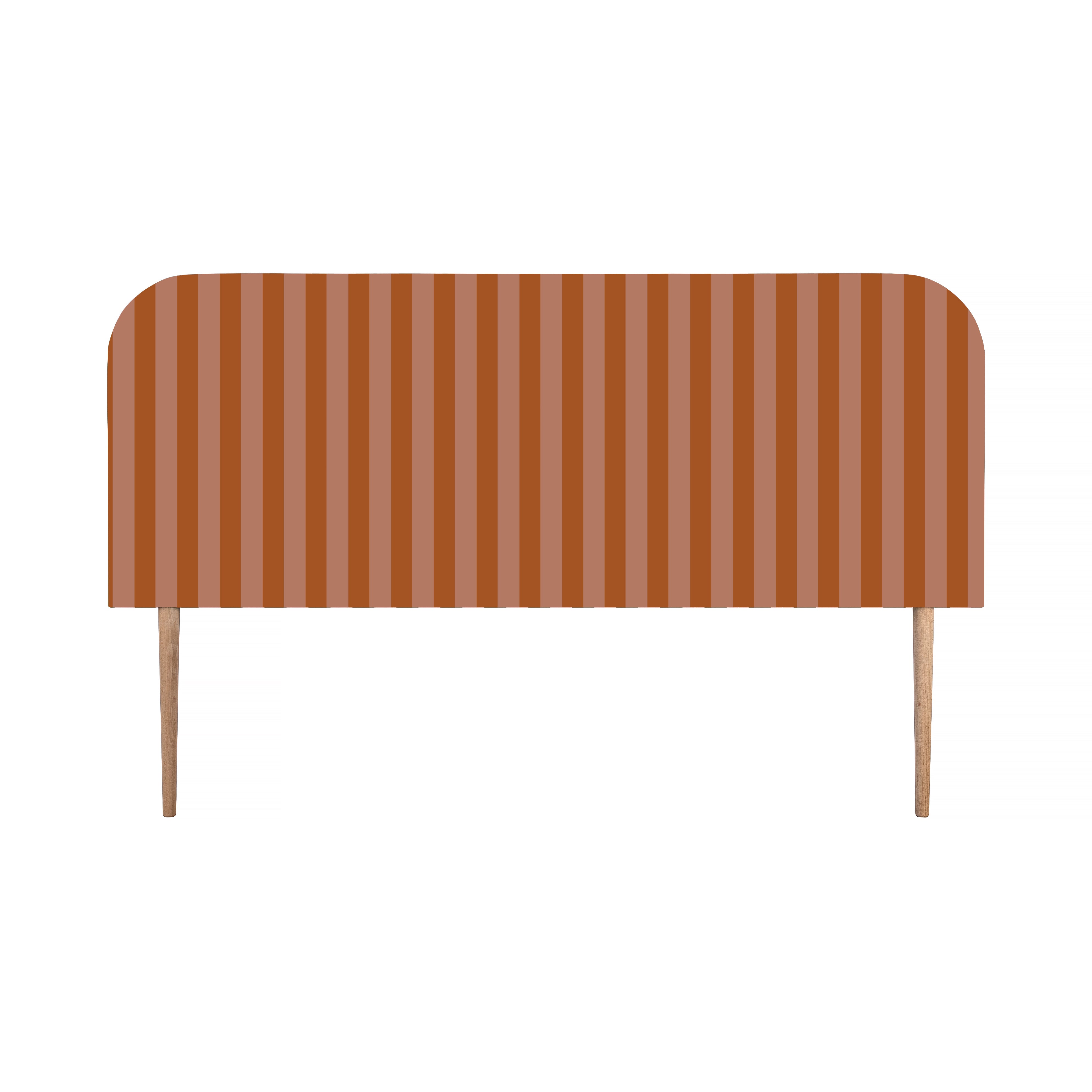 Gestoffeerd fluwelen hoofdbord met strepen 160x97cm