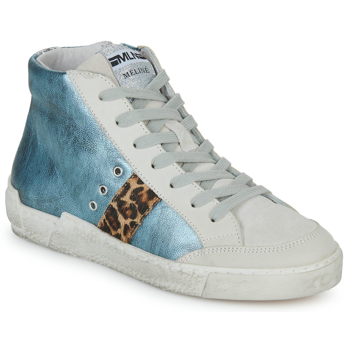 Meline - NKC1151 - Blue / Leopard
