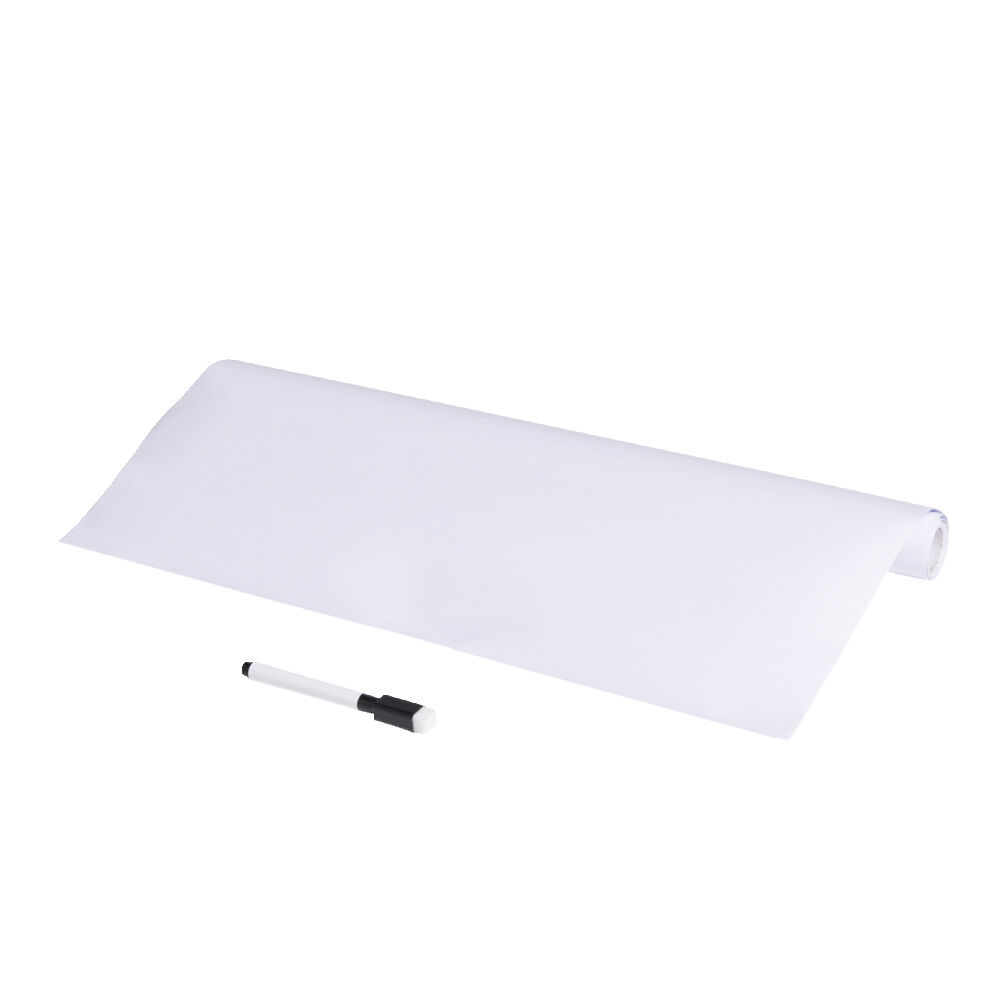 Tableau adhésif blanc à découper 45x200cm avec marqueur effaçable