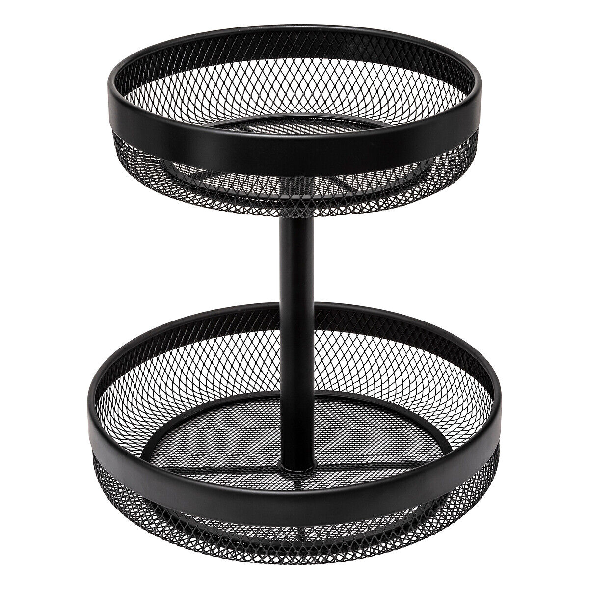 Fruteira MAYAJ preto com 2 níveis