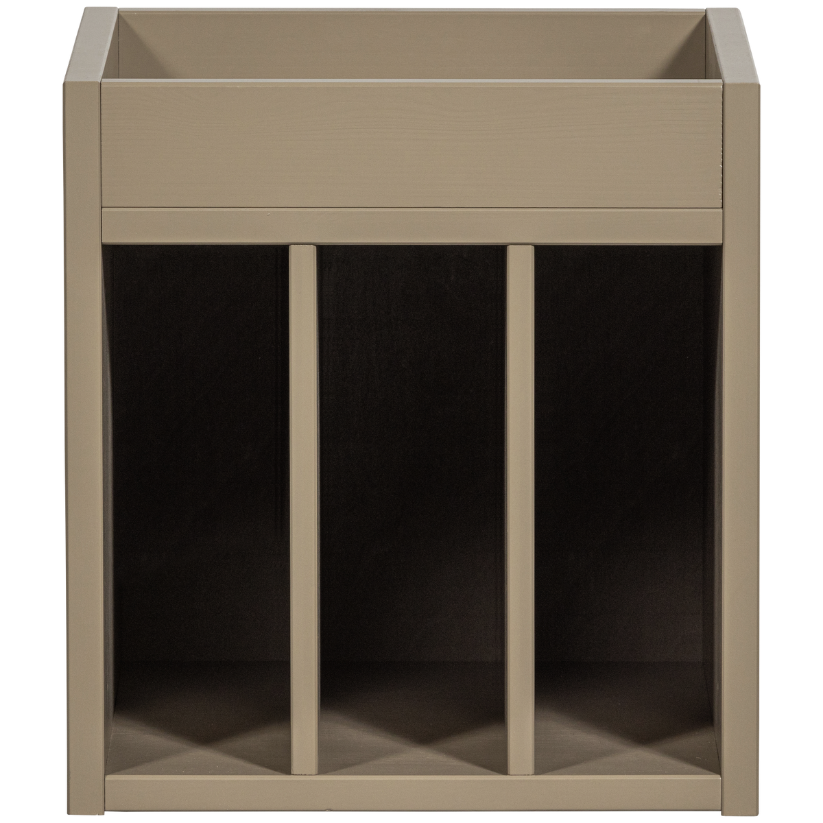 WOOOD platenkast Turner - Grenen - Mud - 47x44x44