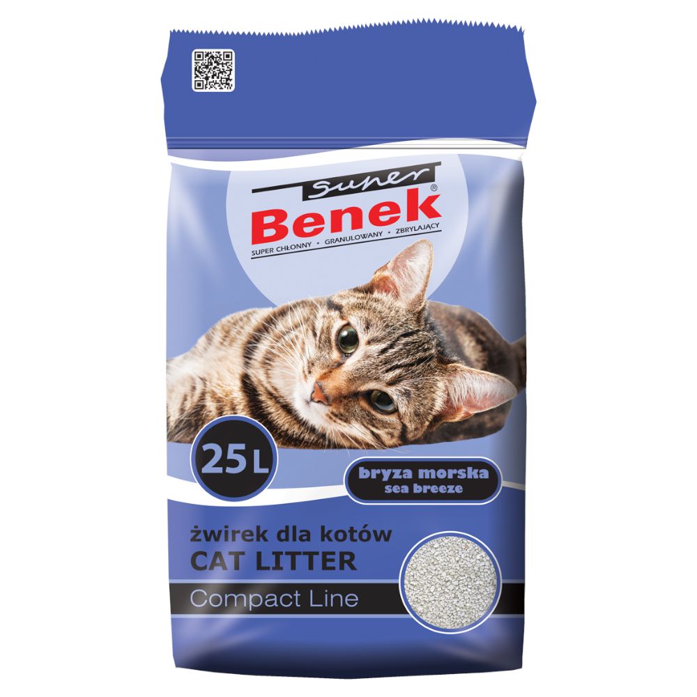 Super Benek Compact Sea Breeze Scented Cat Litter
