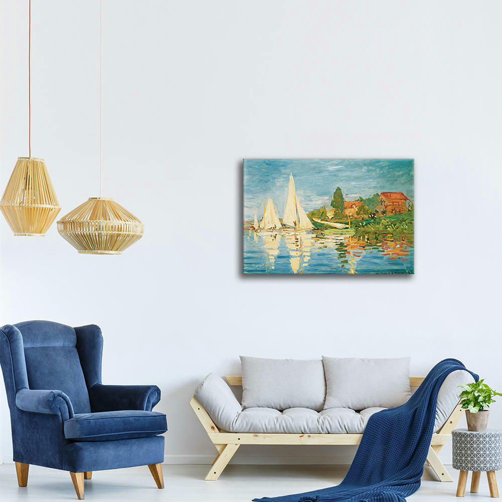 - Tableau - Régates à Argenteuil Claude Monet 60x80cm
