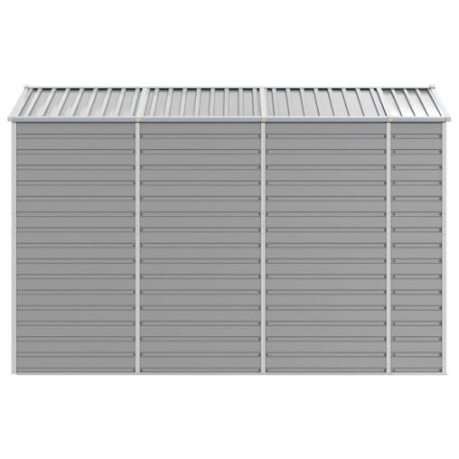 NNEVL Garden Shed Light Grey 191x300x198 cm Galvanised Steel