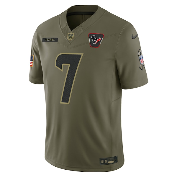 C.J. Stroud Houston Texans Nike 2025 Salute to Service Limited Jersey - Olive