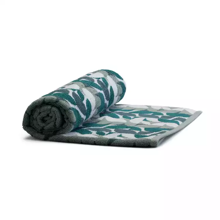Habitat Geo Shape Hand Towel - Blue & Green