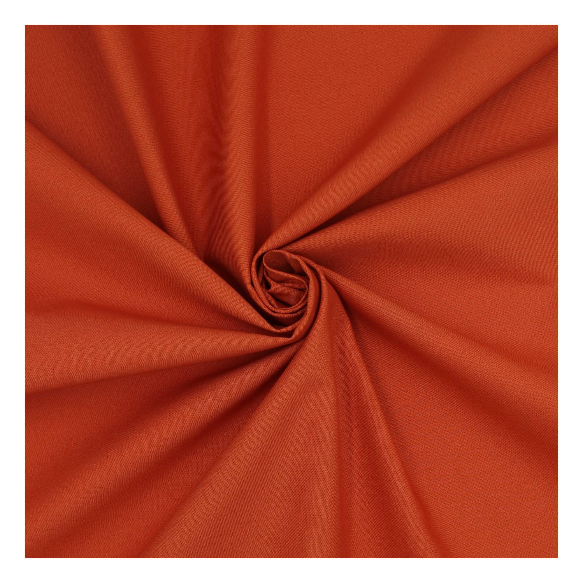 Rust Solid Colour Cotton Fabric?by the Metre