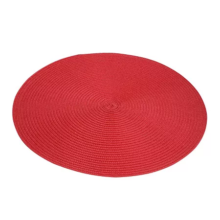 Podkładka / mata na stół słomkowa 38 cm Altom Design - Czerwona 07.MAT.1595