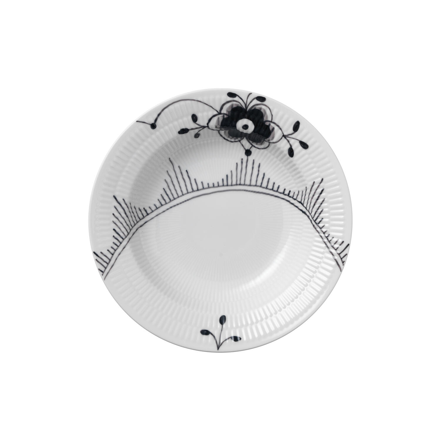Sort Mega Riflet dyb tallerken ø 21 cm