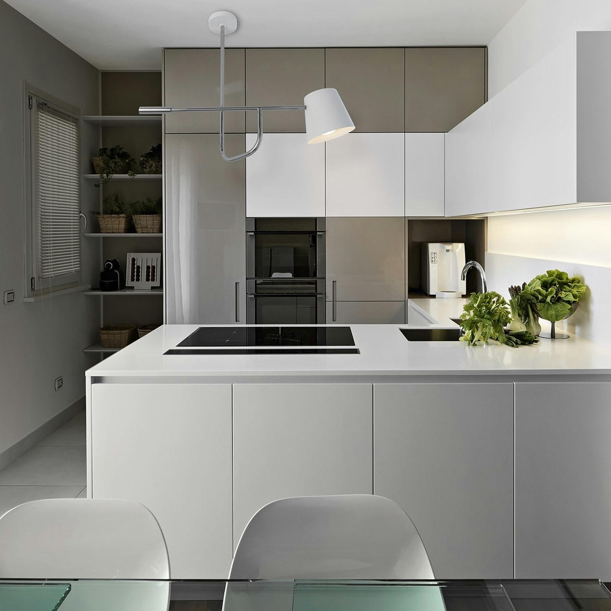 ART - Applique murale en métal blanc