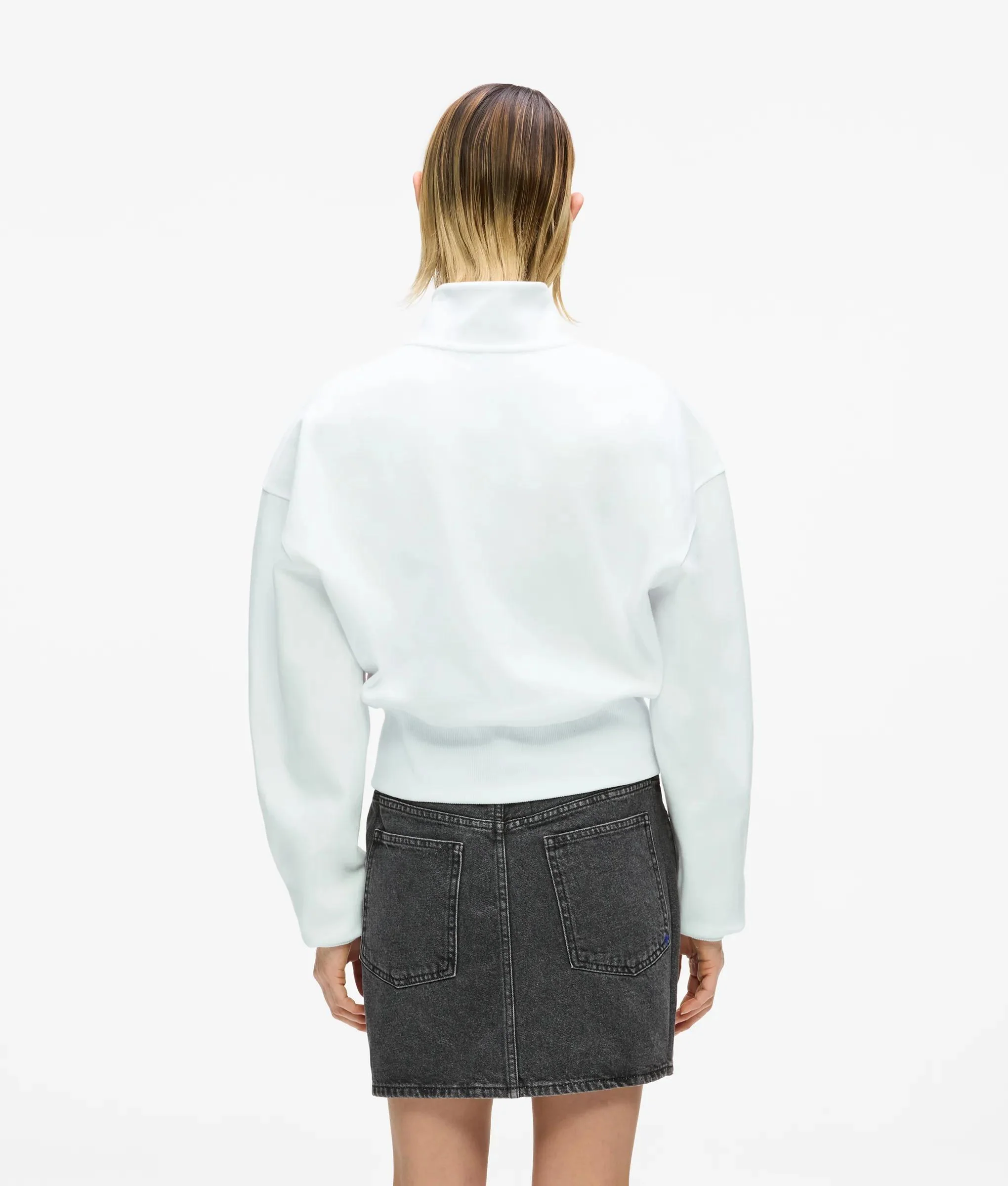 Sweat-shirt à demi-fermeture éclair