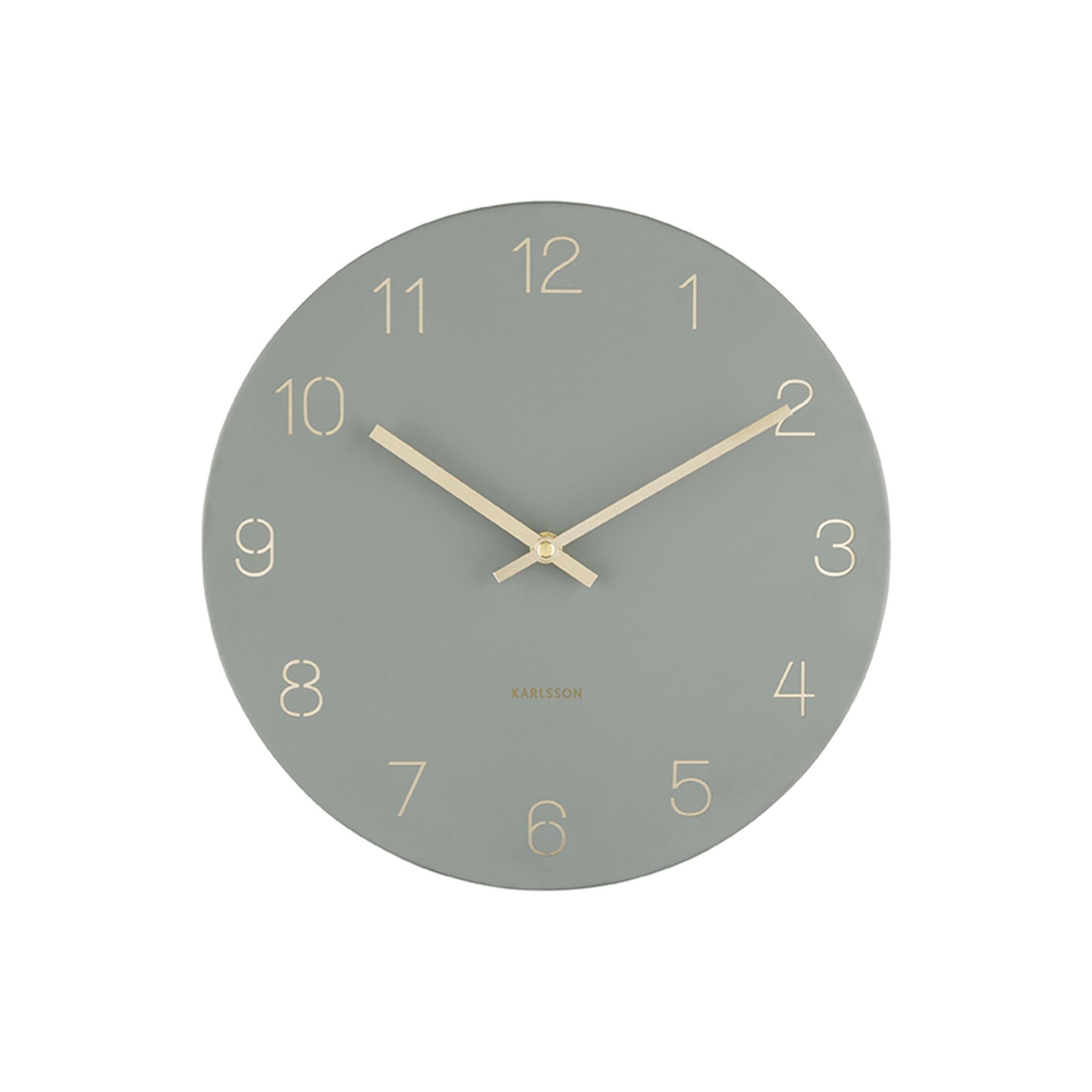 Karlsson wandklok Charm - groen - Ø30cm