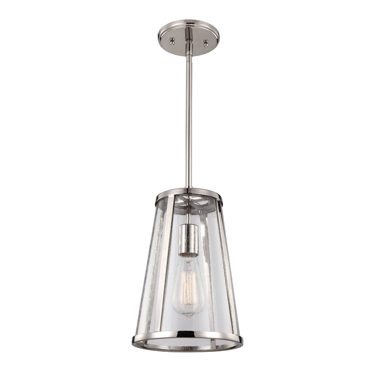 Lampa wisząca polerowany nikiel Harrow 1xE27x60W Feiss