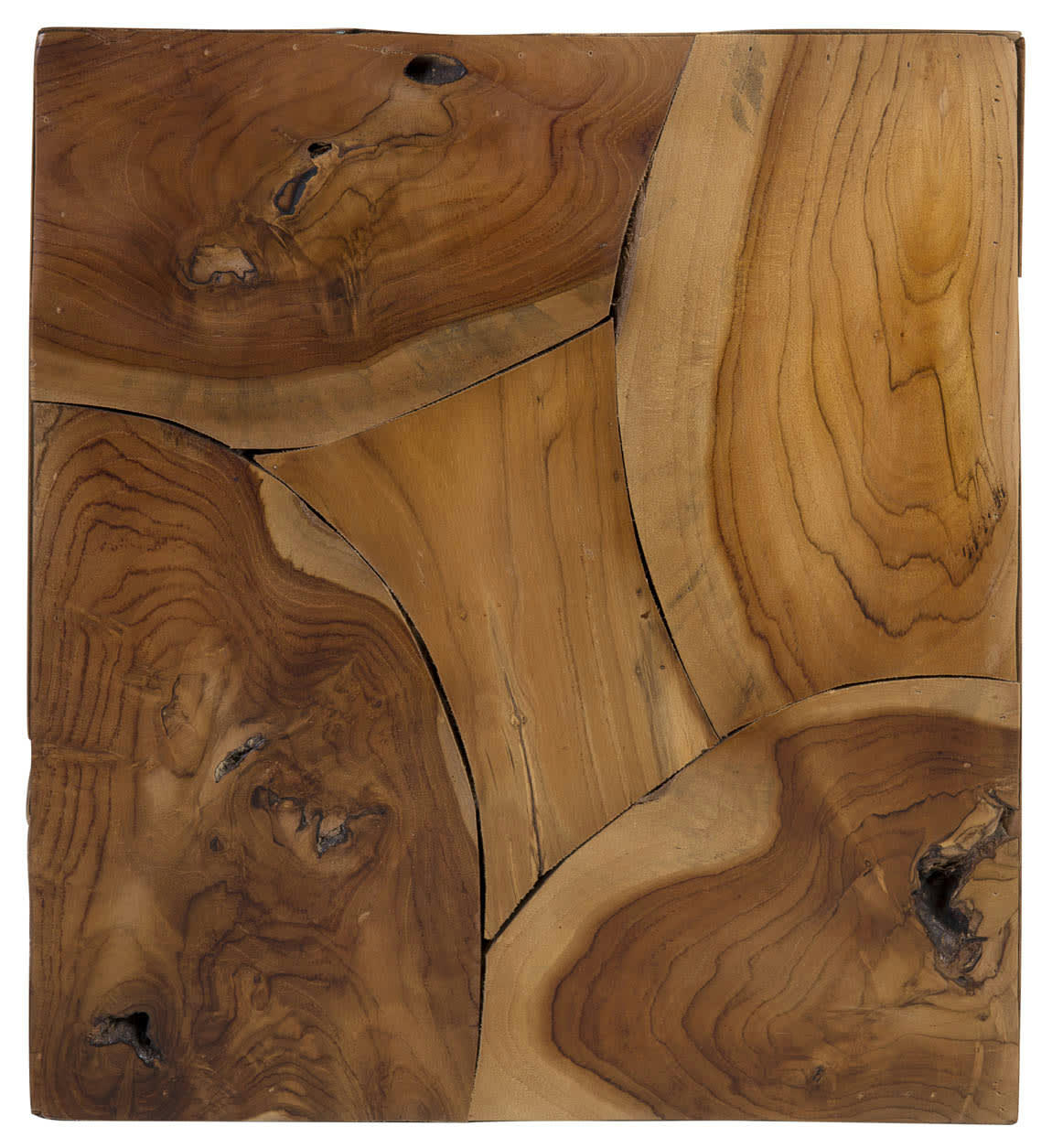 - Piedestal en bois marron, 40x40 cm