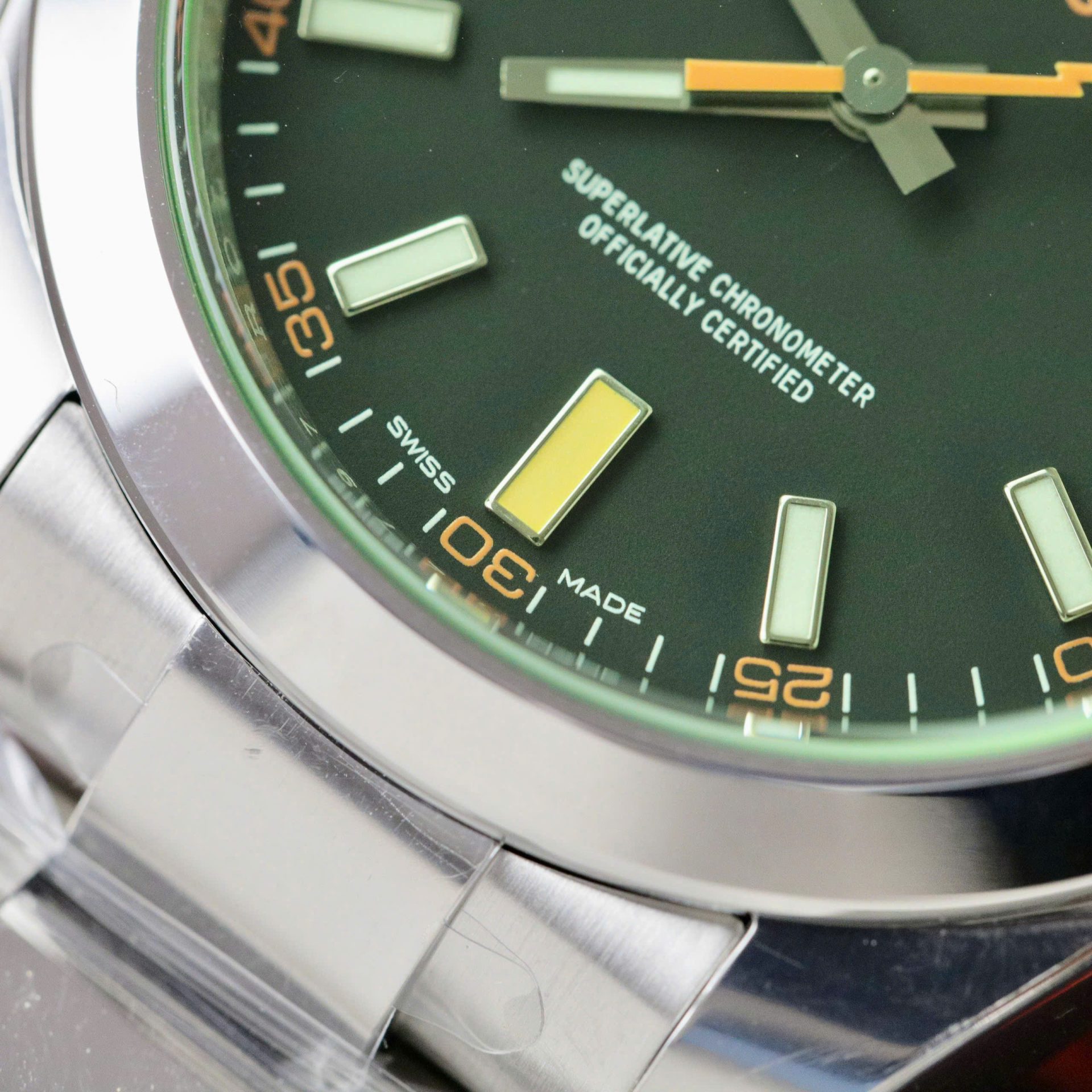 Rolex Milgauss 116400GV 904L Steel Black Dial Green Sapphire 40mm Oyster Super Clone