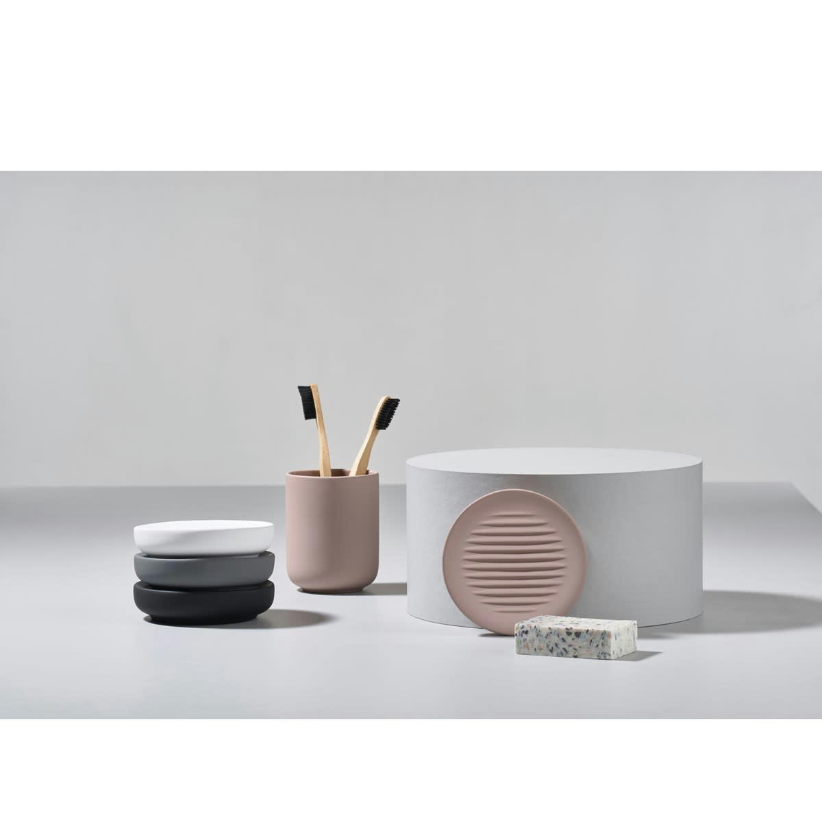 UME - Porte-savon en argile beige