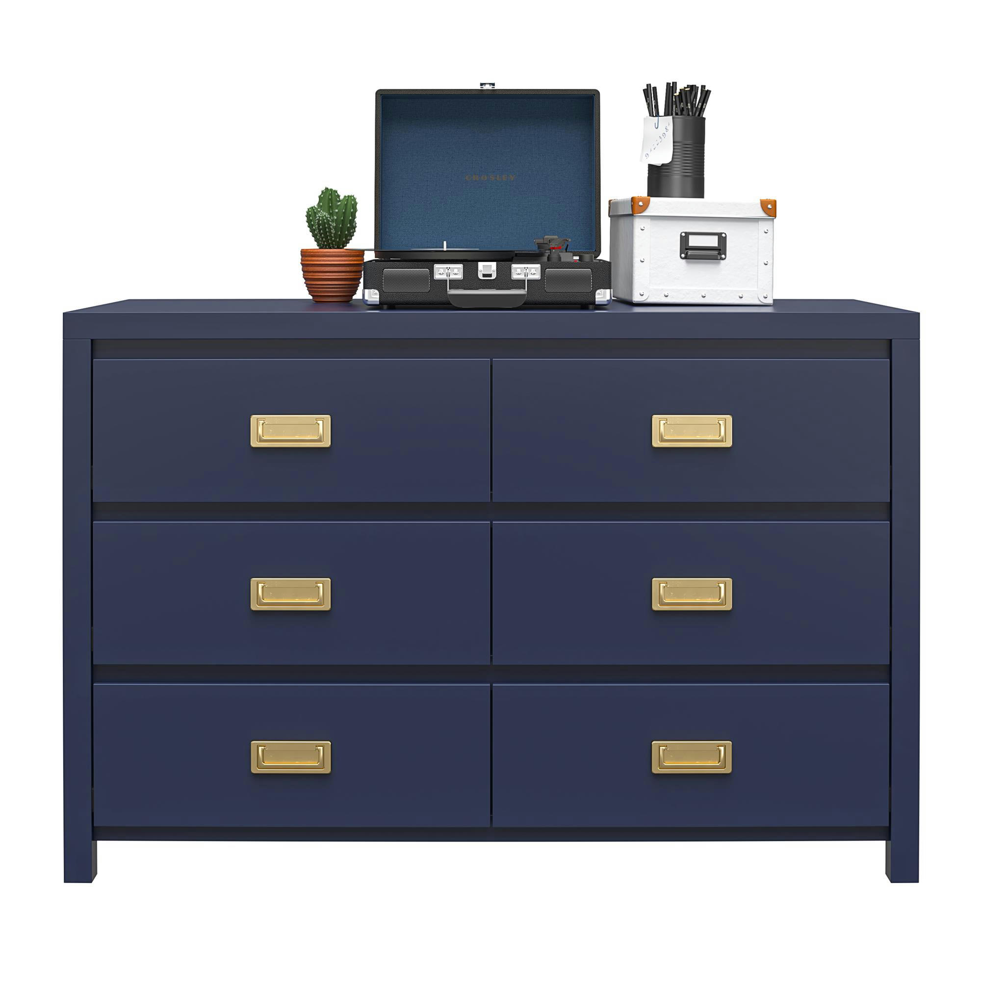 MONARCH HILL - Commode avec 6 tiroirs en MDF Navy
