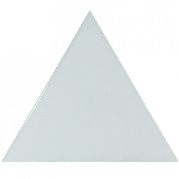 Carrelage mur triangulaire uni bleu brillant SCALE TRIANGOLO SKY BLUE
