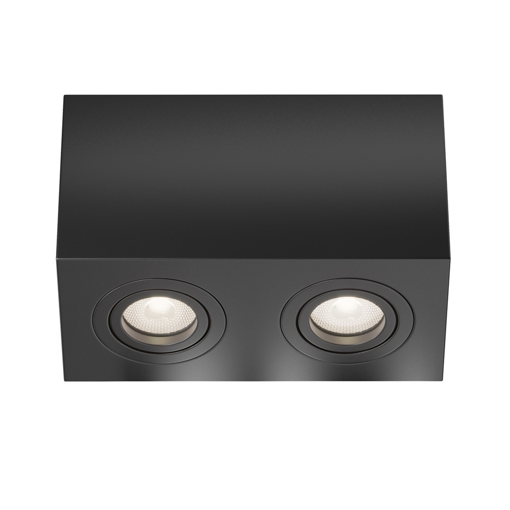 Lampa sufitowa czarna ATOM 2xGU10x50W wym: 11,5x10x20 cm Maytoni