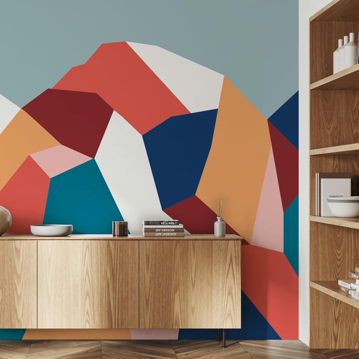 - Papier peint panoramique glacier blanc 150 x 250 cm