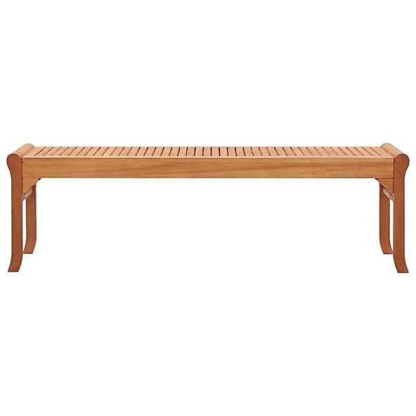 Banc de jardin 3 places en bois d'eucalyptus massif - VIDAXL - Design - Brun - Résistant aux intempéries