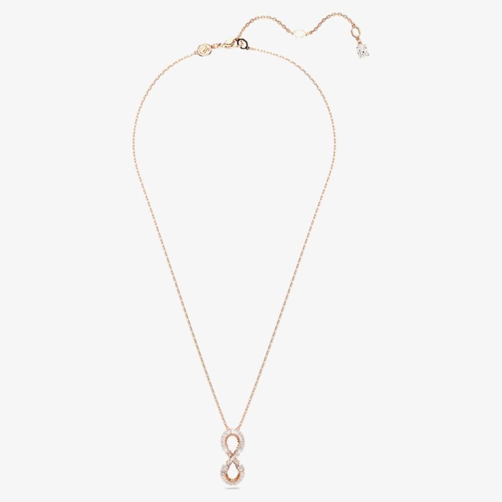 Swarovski Hyperbola Rose Gold Plated Inifinity Pendant Necklace 5677623