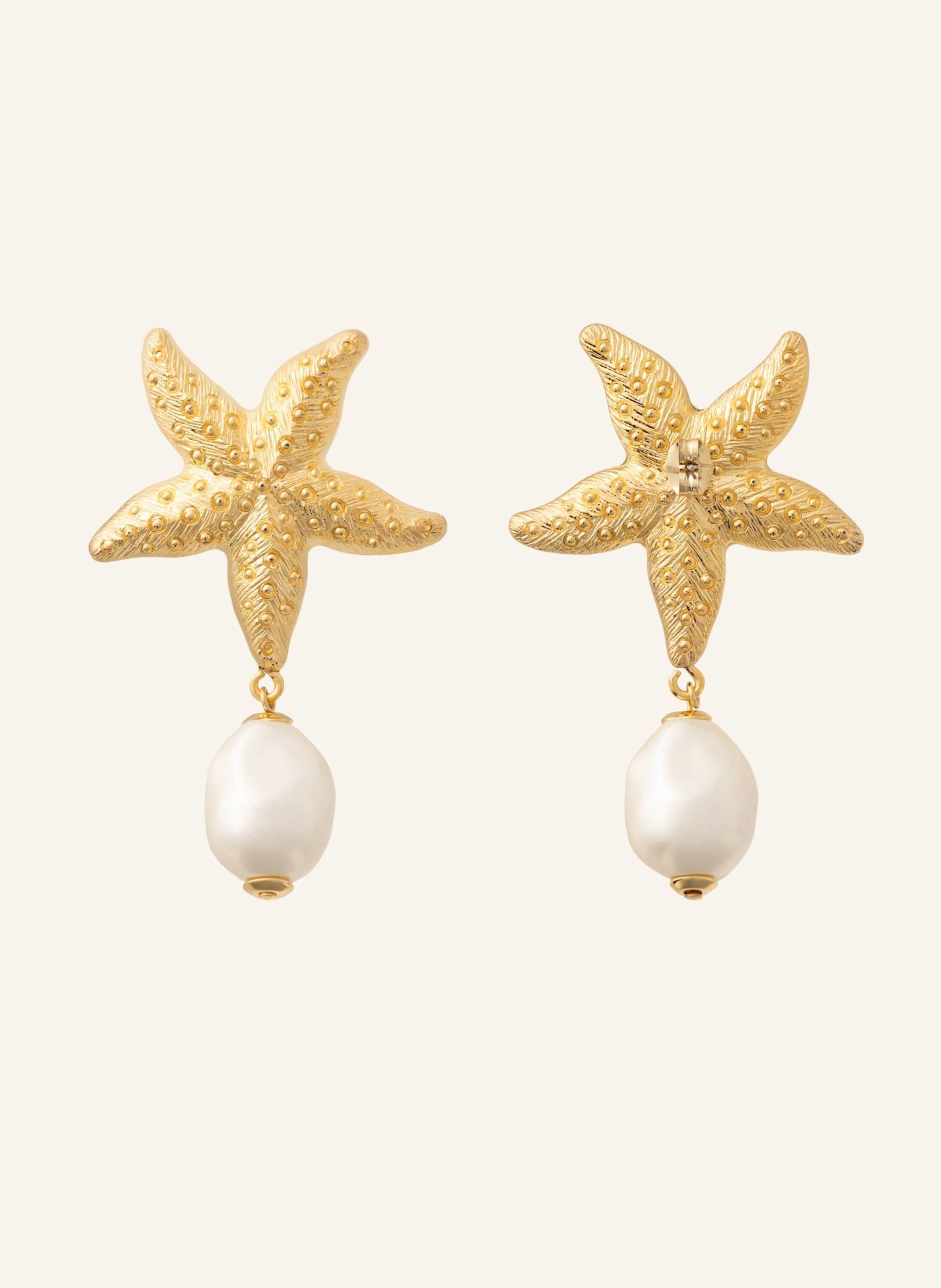 VANESSA BARONI Ohrhänger STARFISH PEARL EARRING GOLD by GLAMBOU