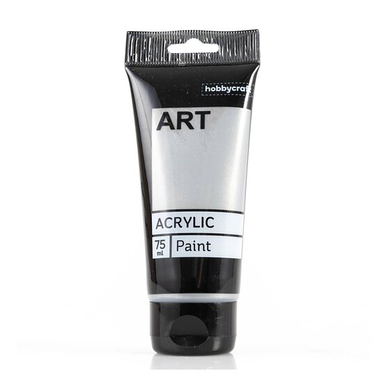 Silver Art Acrylic Paint 75ml