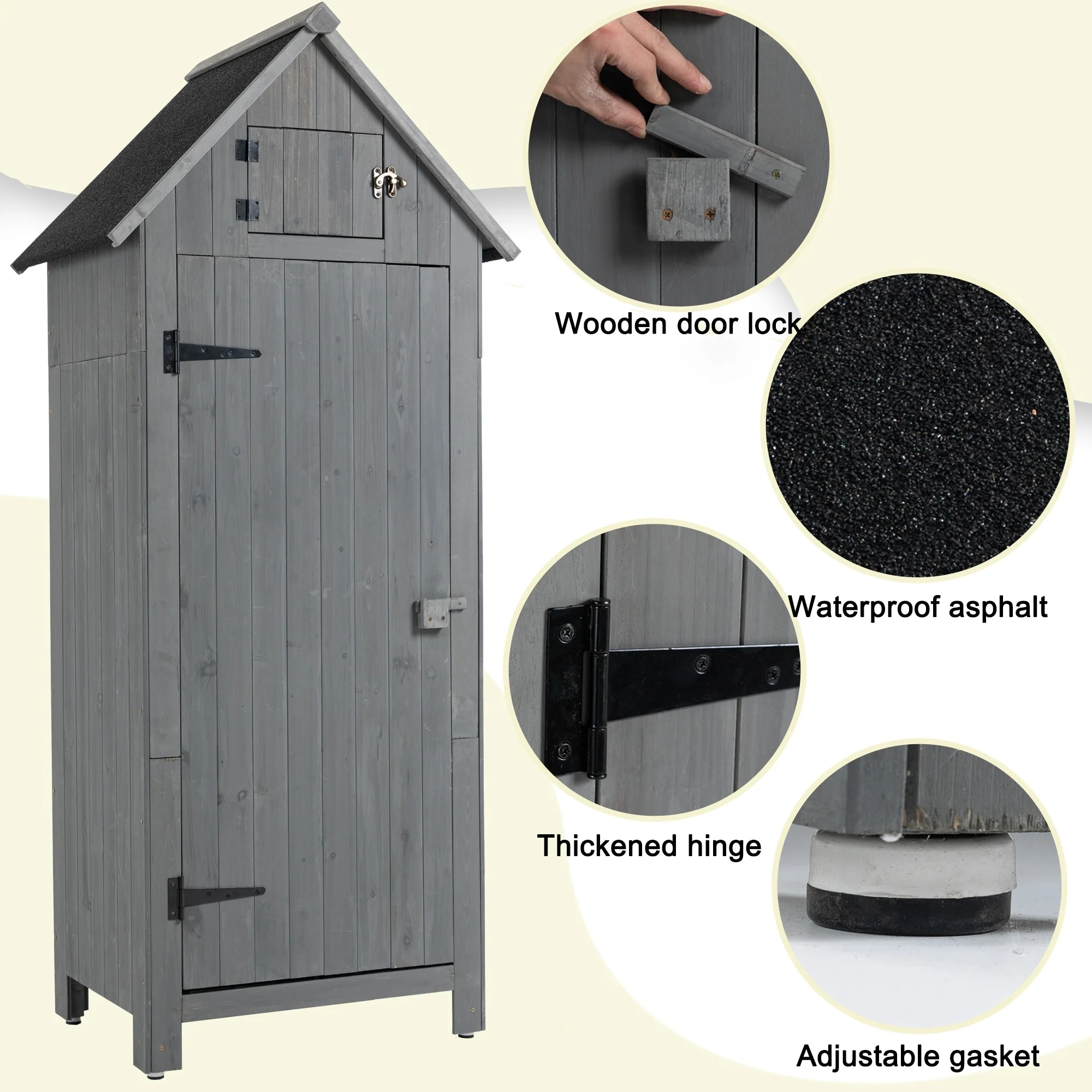 Outdoor Storage Cabinet Garden Tool Shed
