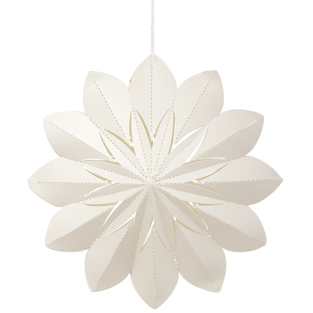 étoile origami à suspendre blanc Ø19 cm