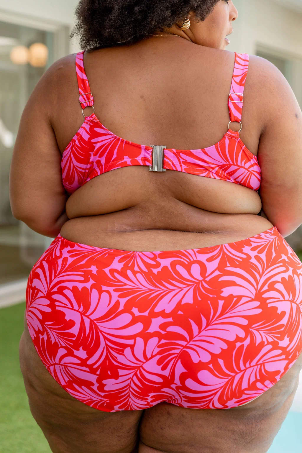 Pearl Bikini Pants In Pink Jungle