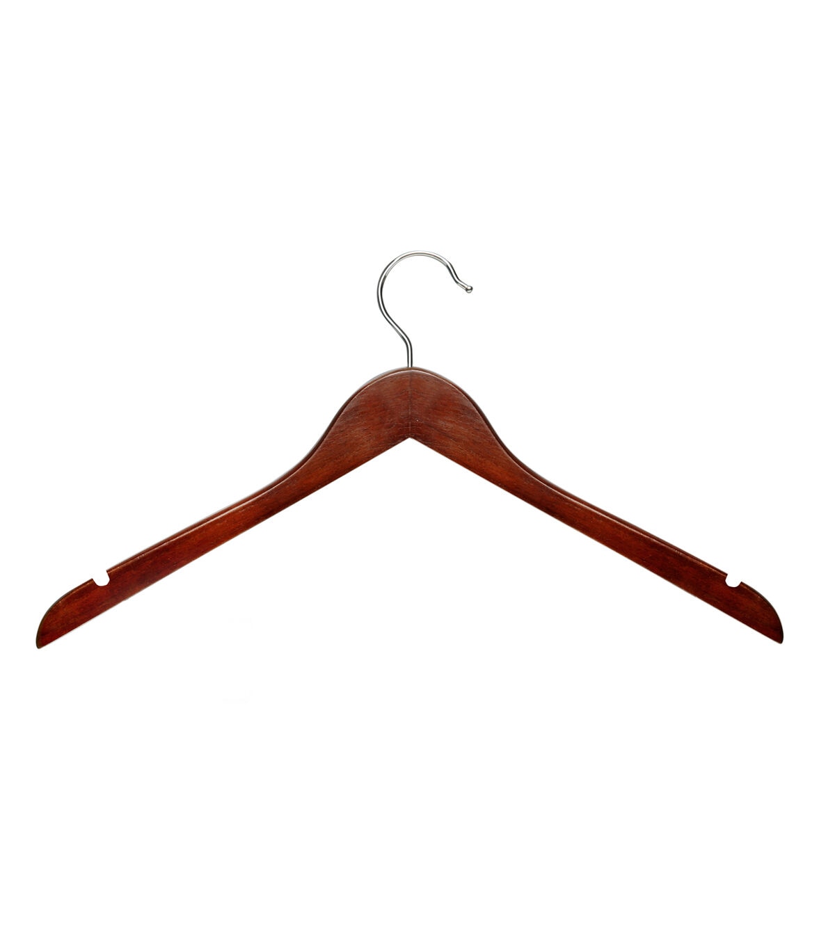 Honey Can Do 17.5 x 9 Cherry Wood Shirt Hangers 20pk