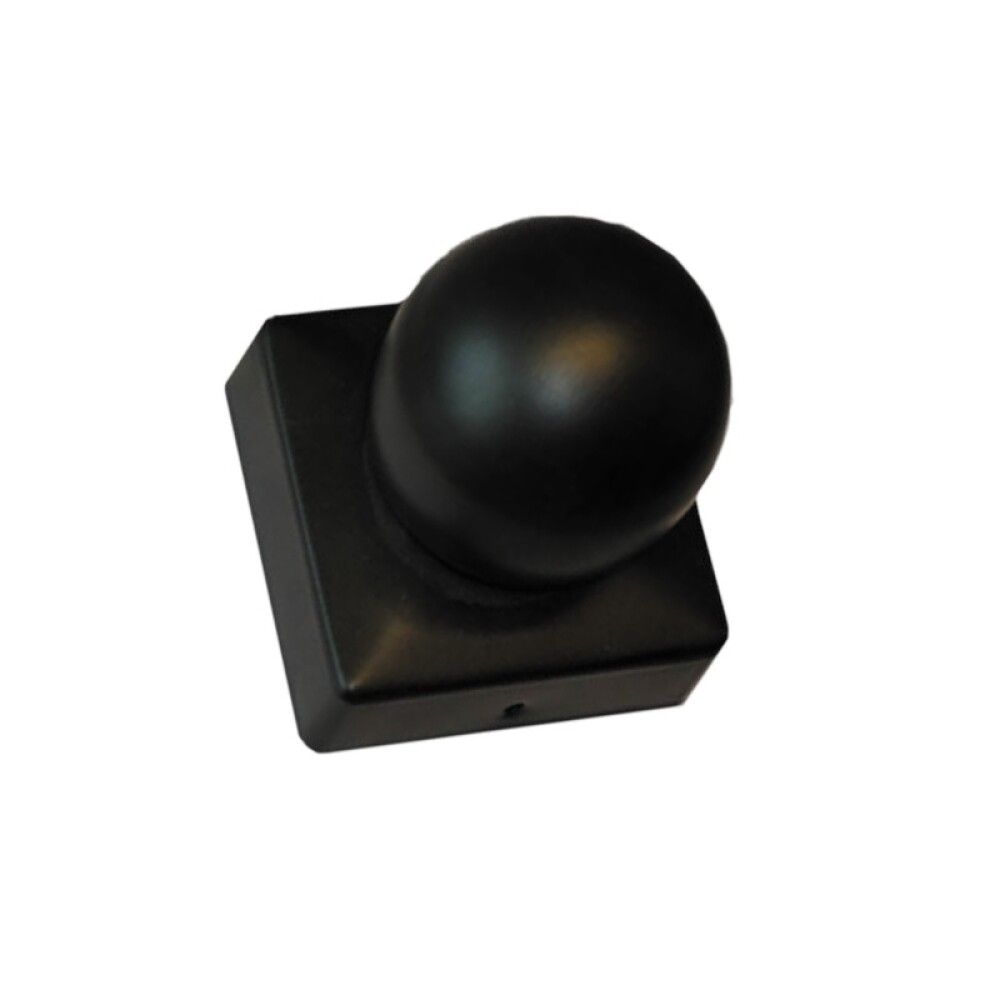 STOLPEHATT NSH NORDIC GALVANISERT 97X97MM SVART