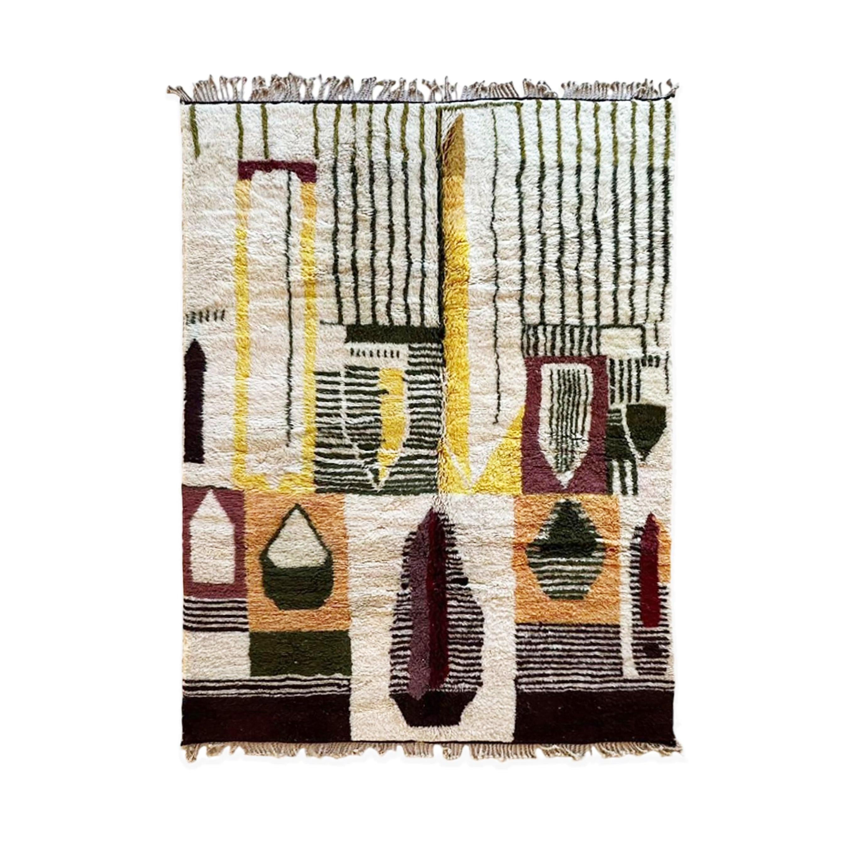 AFK Living vloerkleed Berber - handgemaakt - Wol - 80 cm x 240 cm