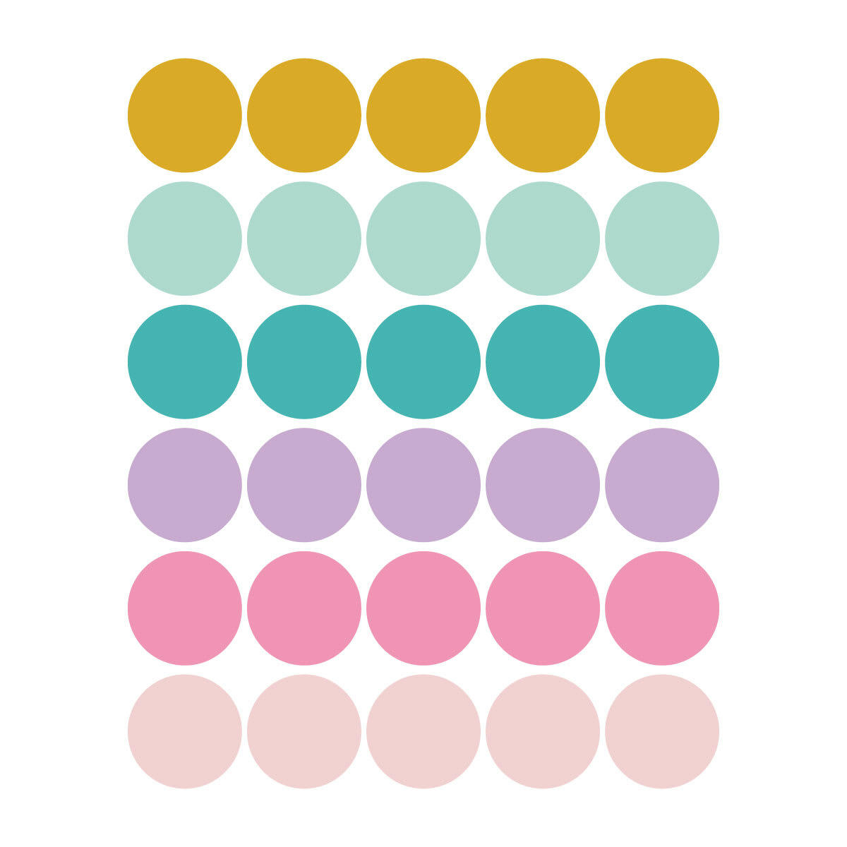 CIRCLES1 - Stickers muraux en vinyle rondes rose et lilas