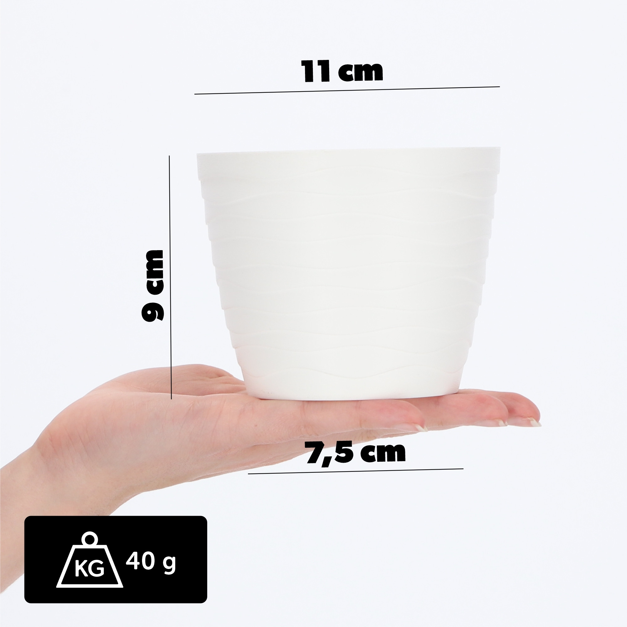 Doniczka Osłonka Donica Na Kwiaty 11cm Kolory