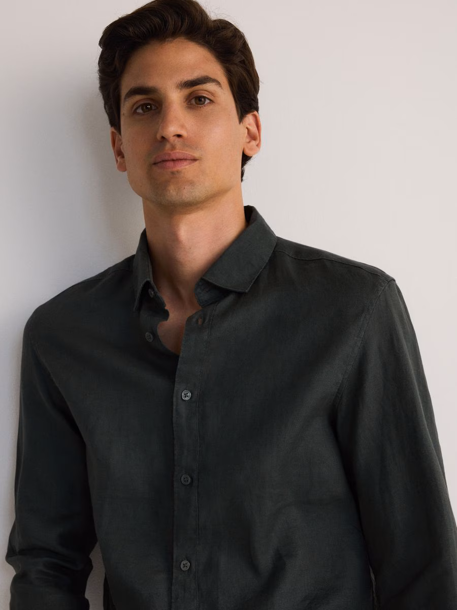 Regular Fit Linen Shirt